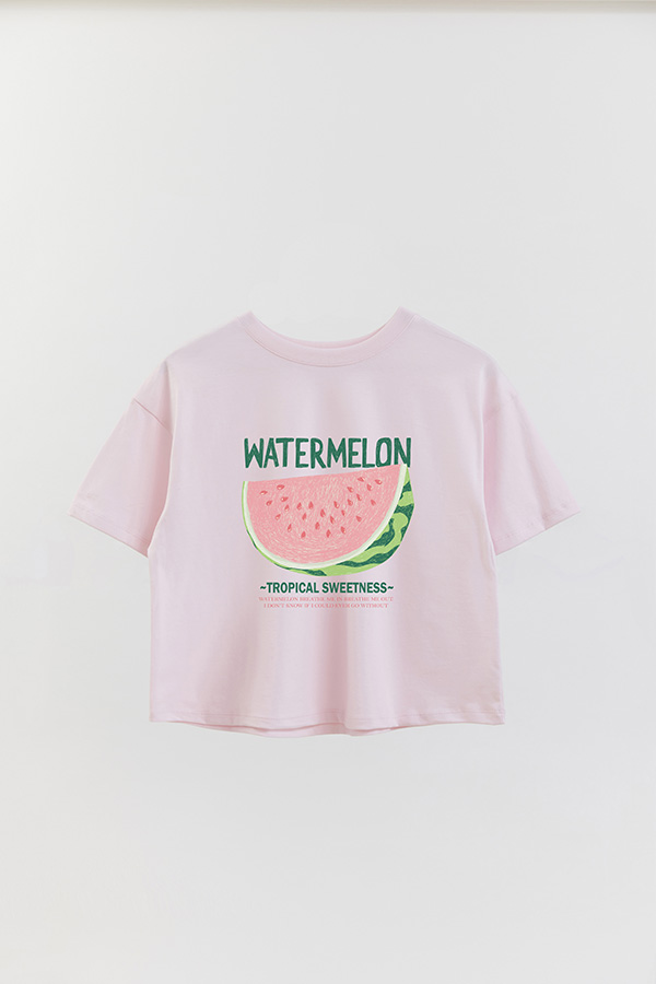 REMERA CROP ESTAMPADA FRSP WATERMELON