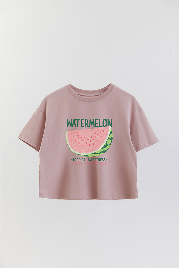 REMERA CROP ESTAMPADA FRSP WATERMELON