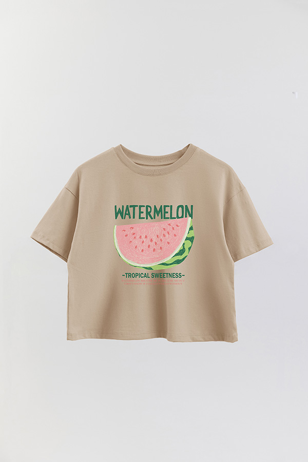 REMERA CROP ESTAMPADA FRSP WATERMELON
