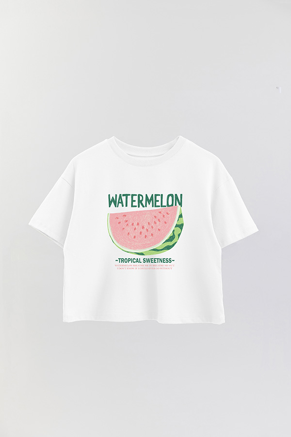 REMERA CROP ESTAMPADA FRSP WATERMELON