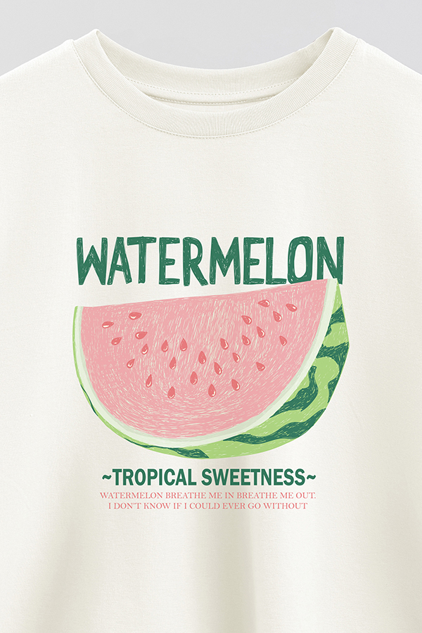 REMERA CROP ESTAMPADA FRSP WATERMELON
