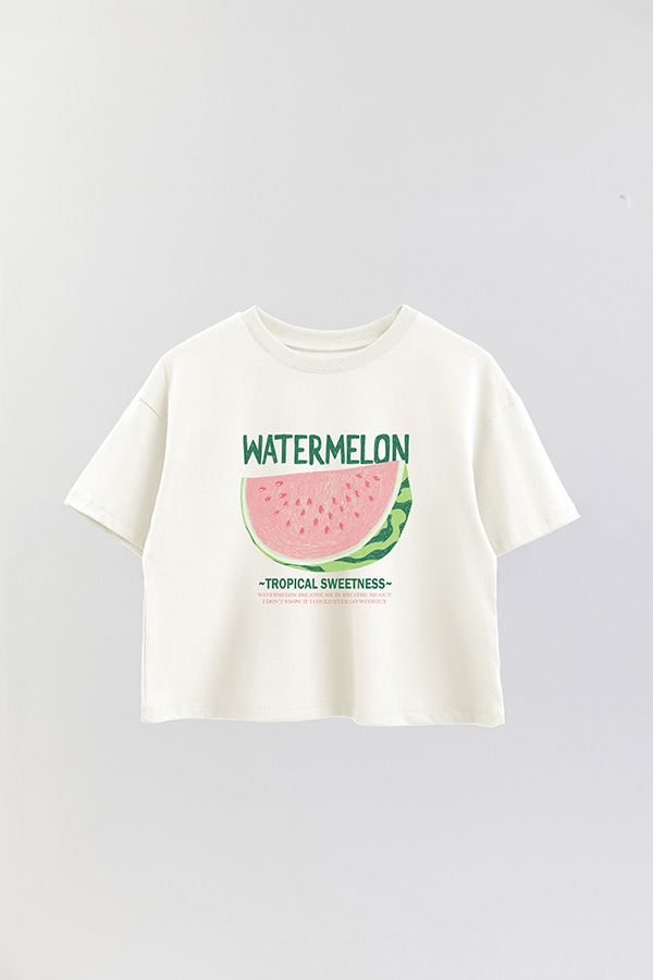 REMERA CROP ESTAMPADA FRSP WATERMELON