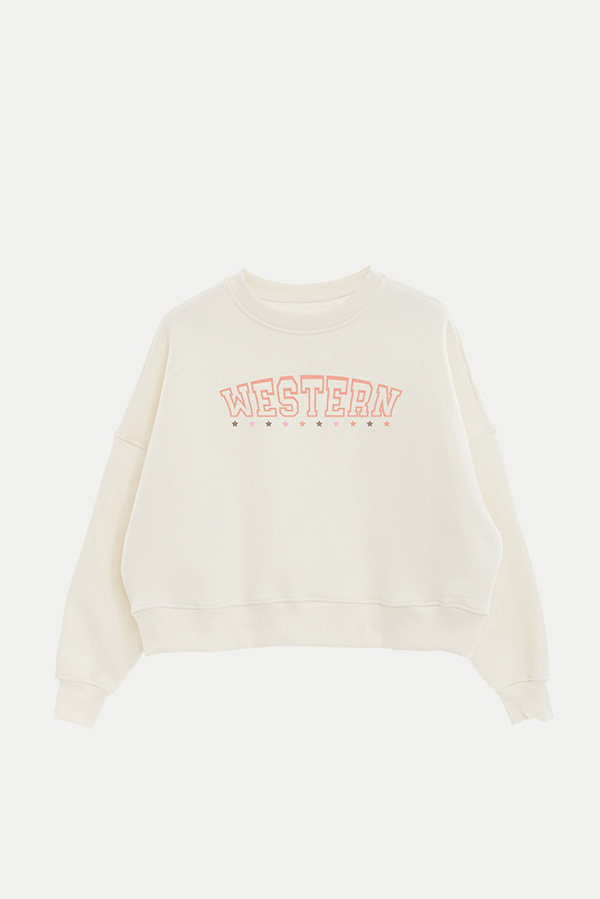 BUZO CROP ESTAMPADO WESTERN WESTERN