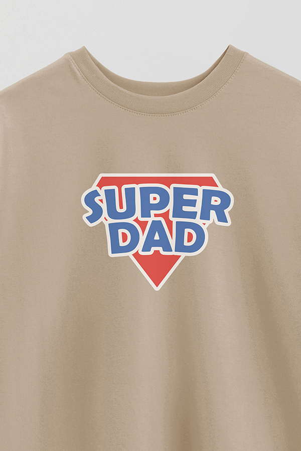 REMERA OVER ESTAMPADA DDP SUPERHERO DAD