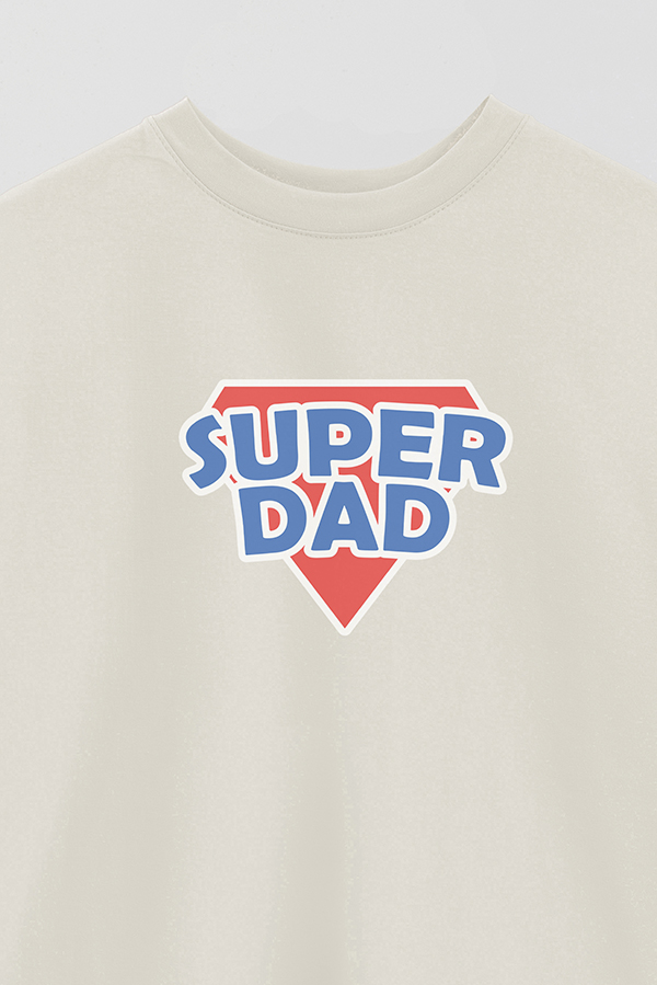 REMERA OVER ESTAMPADA DDP SUPERHERO DAD