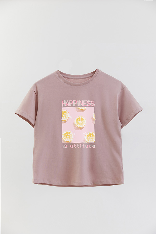 REMERA GIRL OVER HAPPINESS