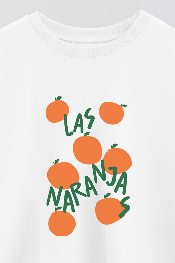 REMERA CROP ESTAMPADA ITALY LAS NARANJAS