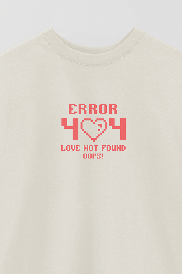 REMERA OVER ESTAMPADA FUNNY VALENTINE ERROR