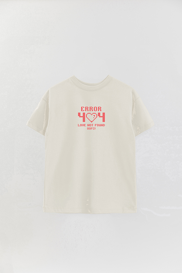 REMERA OVER ESTAMPADA FUNNY VALENTINE ERROR