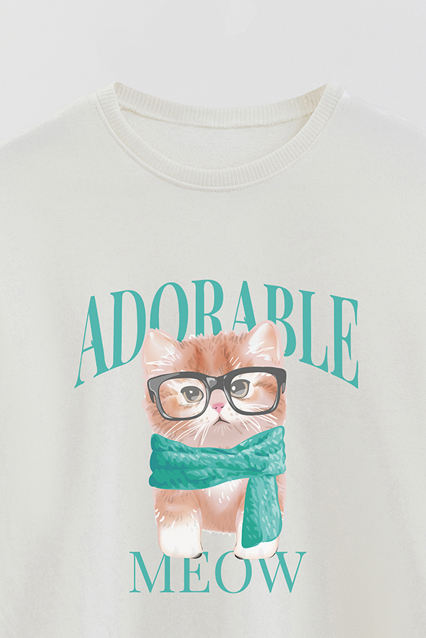 BUZO CREWNECK RUSTICO KITTY DREAMS ADORABLE
