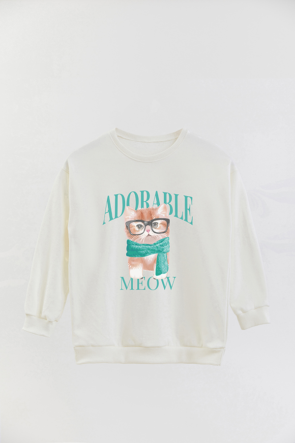 BUZO CREWNECK RUSTICO KITTY DREAMS ADORABLE