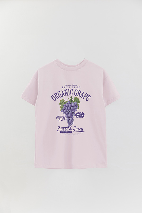 REMERA OVER ESTAMPADA GRAPE