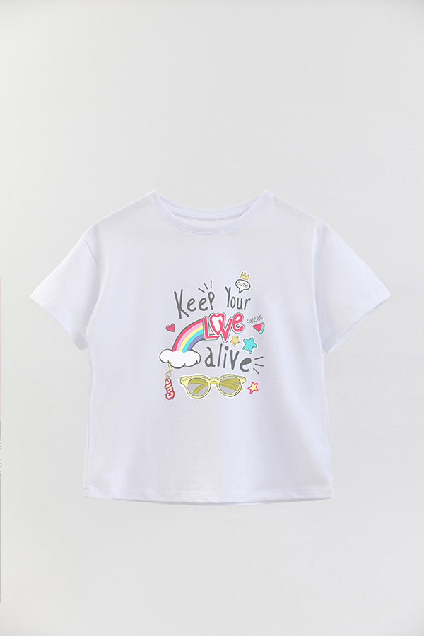 REMERA GIRL OVER KEEP YOUR LOVE ALIVE