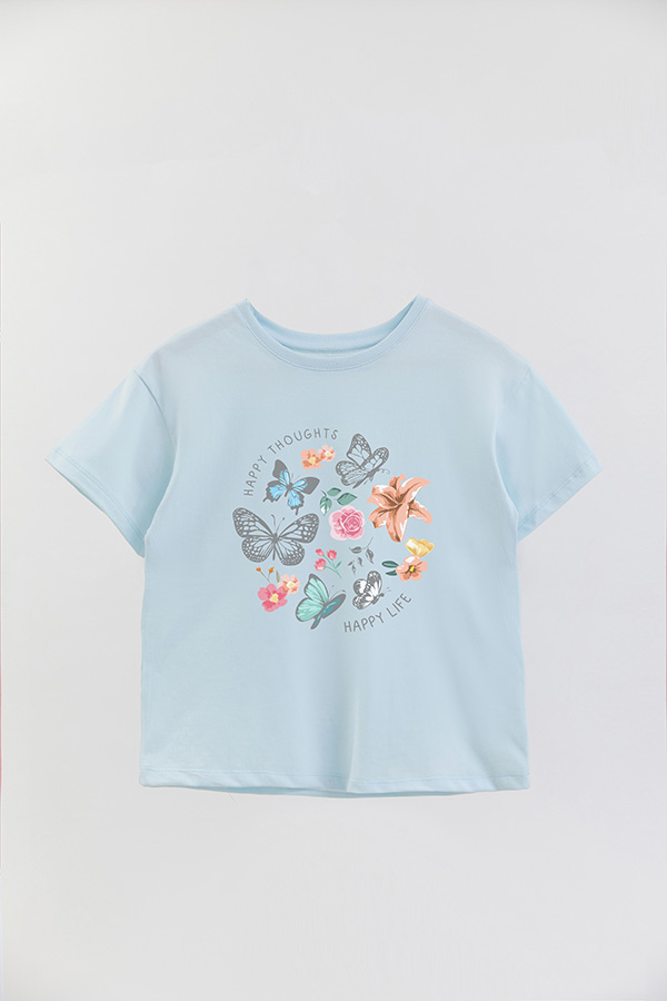 REMERA GIRL OVER HAPPY THOUGHTS