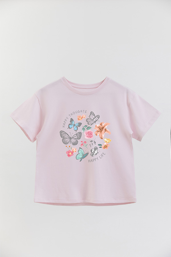 REMERA GIRL OVER HAPPY THOUGHTS