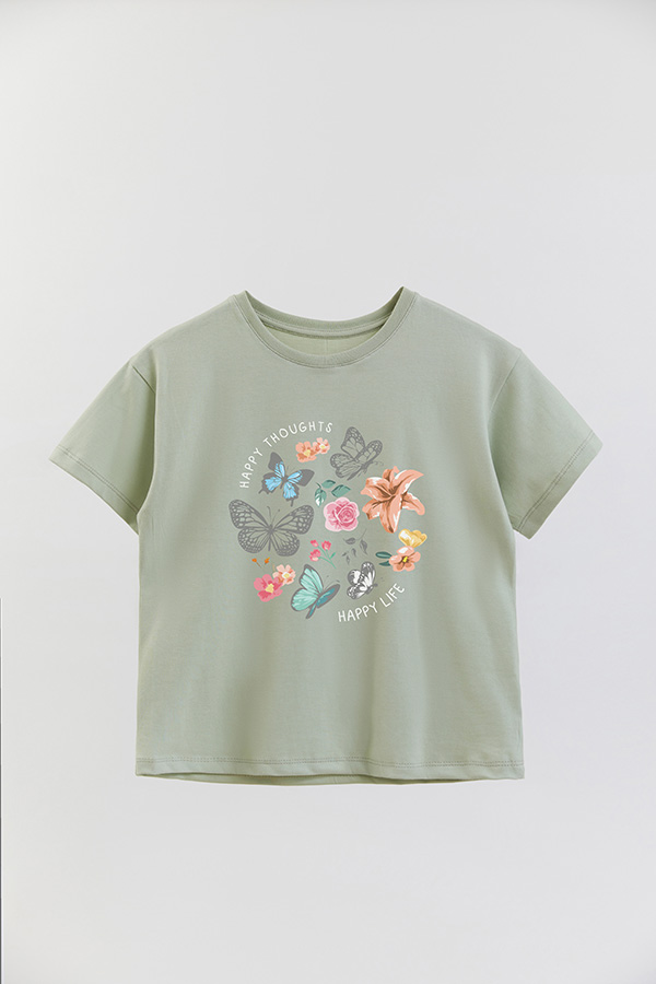 REMERA GIRL OVER HAPPY THOUGHTS