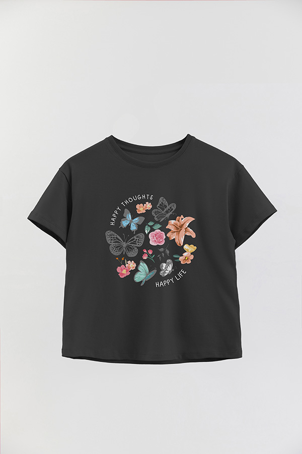 REMERA GIRL OVER HAPPY THOUGHTS