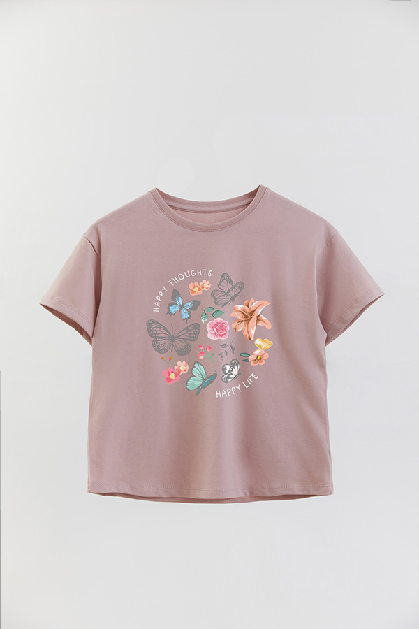 REMERA GIRL OVER HAPPY THOUGHTS