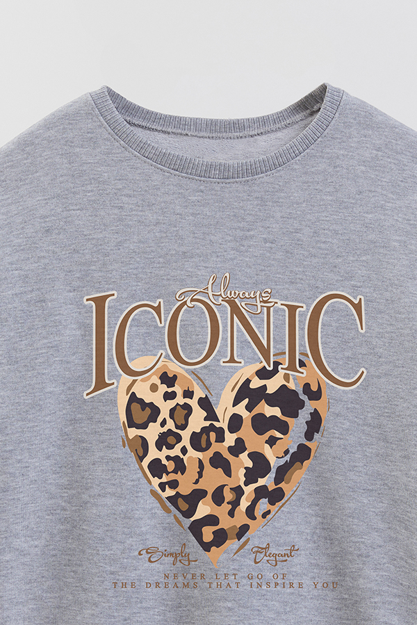 BUZO CREWNECK RUSTICO GIRL ICONIC PRINT ICONIC