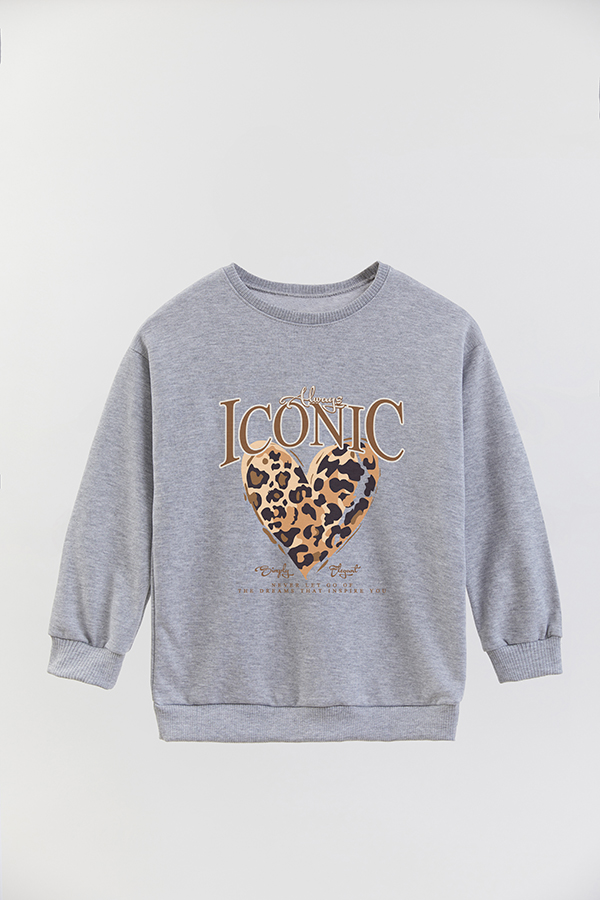 BUZO CREWNECK RUSTICO GIRL ICONIC PRINT ICONIC