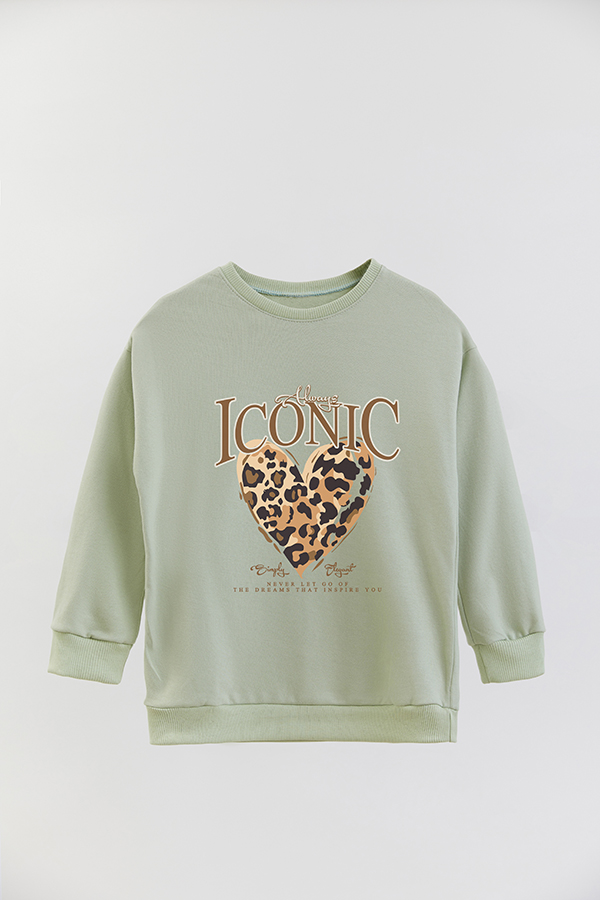 BUZO CREWNECK RUSTICO GIRL ICONIC PRINT ICONIC