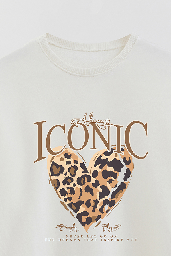 BUZO CREWNECK RUSTICO GIRL ICONIC PRINT ICONIC