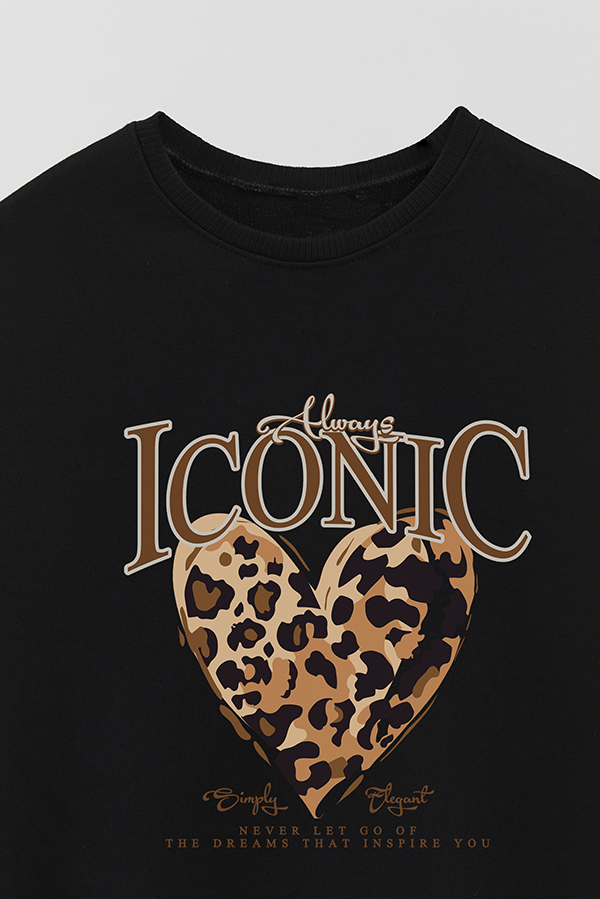 BUZO CREWNECK RUSTICO GIRL ICONIC PRINT ICONIC