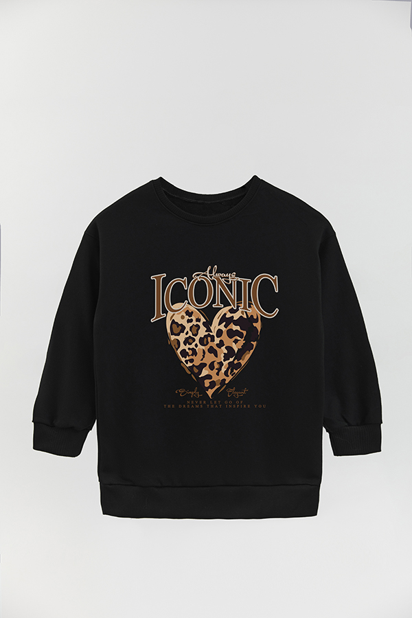 BUZO CREWNECK RUSTICO GIRL ICONIC PRINT ICONIC