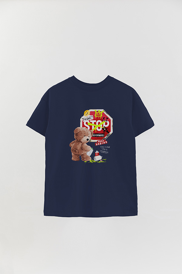 REMERA OVER ESTAMPADA UNISEX TEDDY STOP