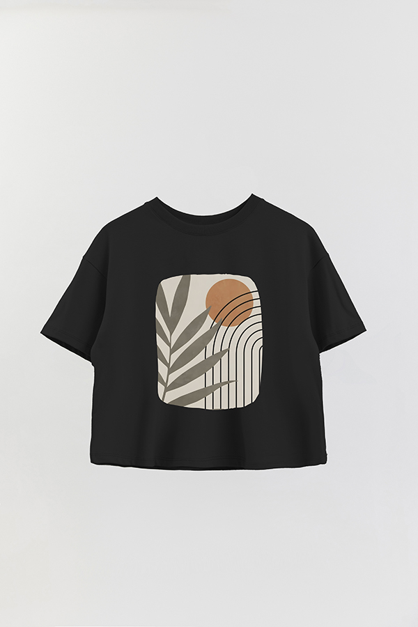 REMERA CROP ESTAMPADA ART 128