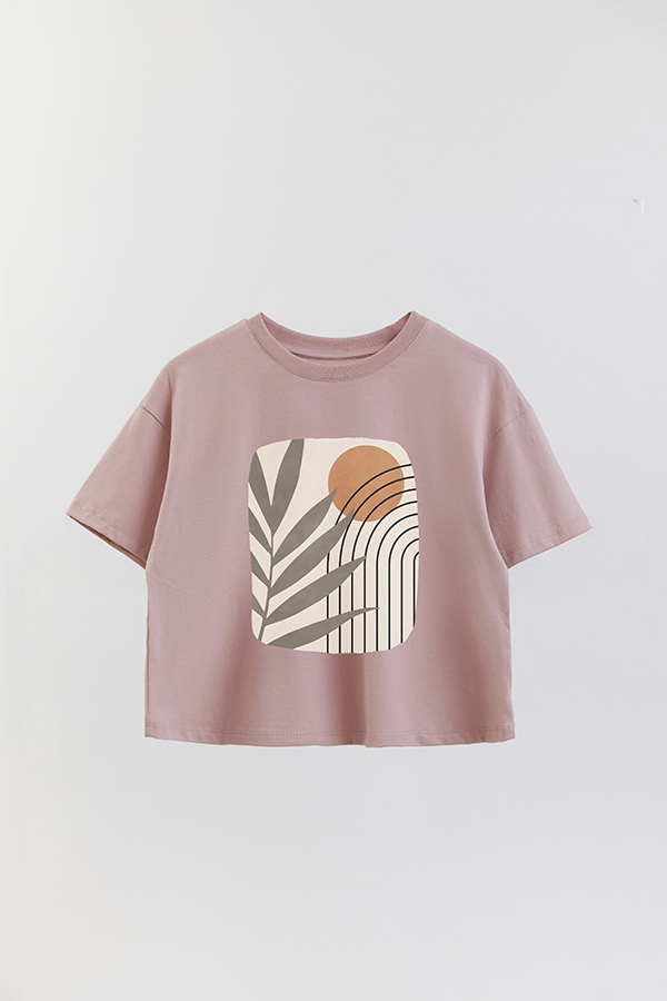 REMERA CROP ESTAMPADA ART 128