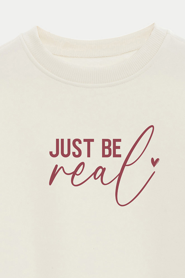 BUZO CROP FRISA ESTAMPADO MINIMAL LOVE REAL
