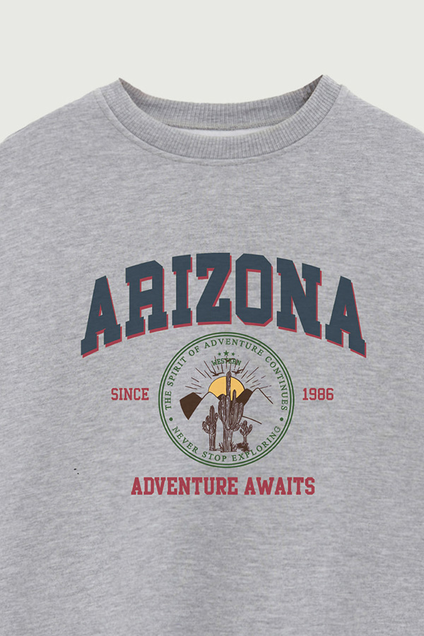 BUZO CREWNECK ESTAMPADO WESTERN 1986