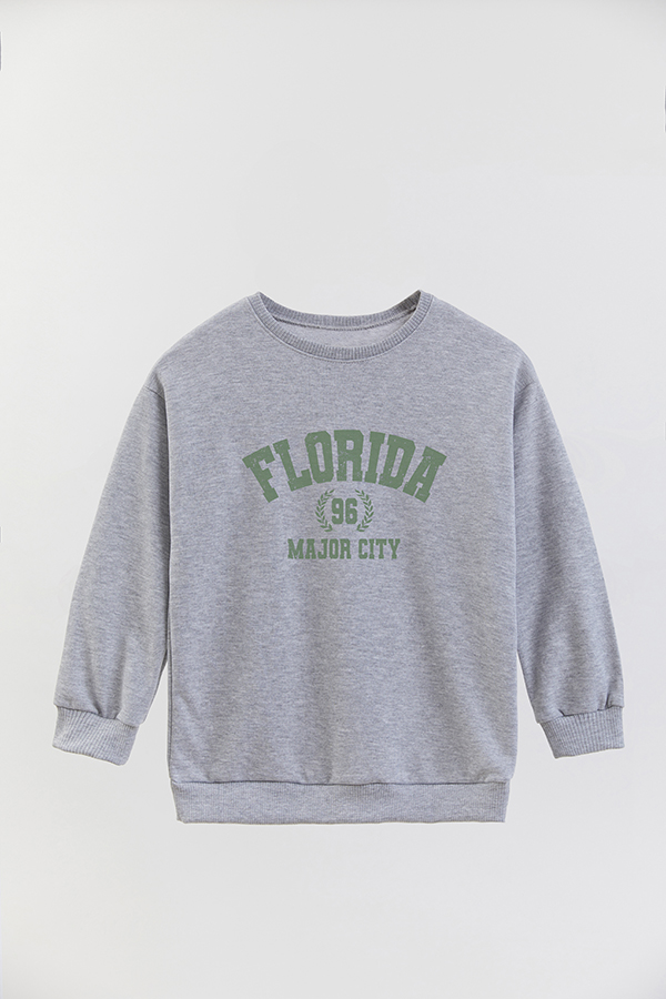 BUZO CREWNECK RUSTICO VARSITY GIRL MAJOR CITY