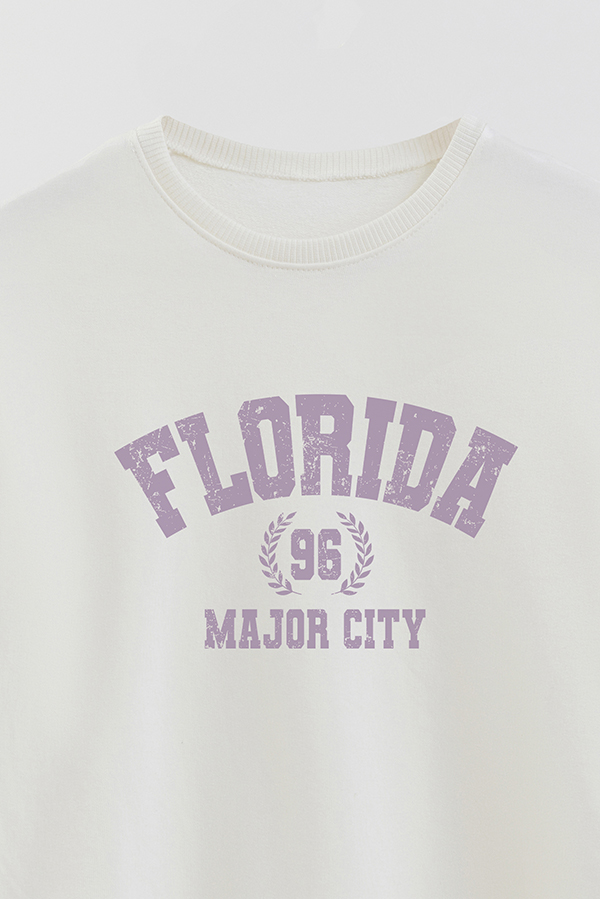 BUZO CREWNECK RUSTICO VARSITY GIRL MAJOR CITY