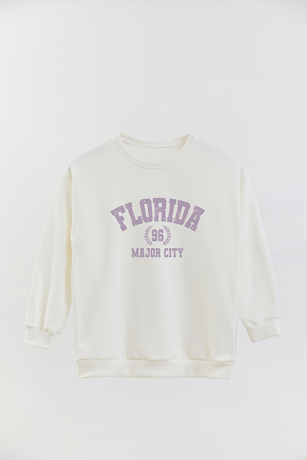 BUZO CREWNECK RUSTICO VARSITY GIRL MAJOR CITY