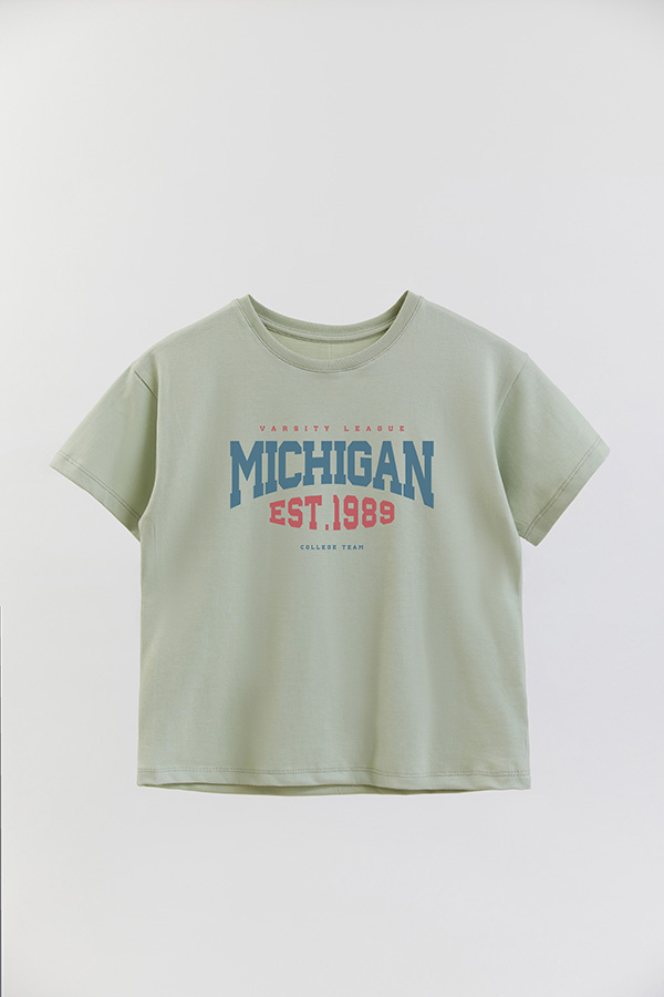 REMERA GIRL OVER MICHIGAN
