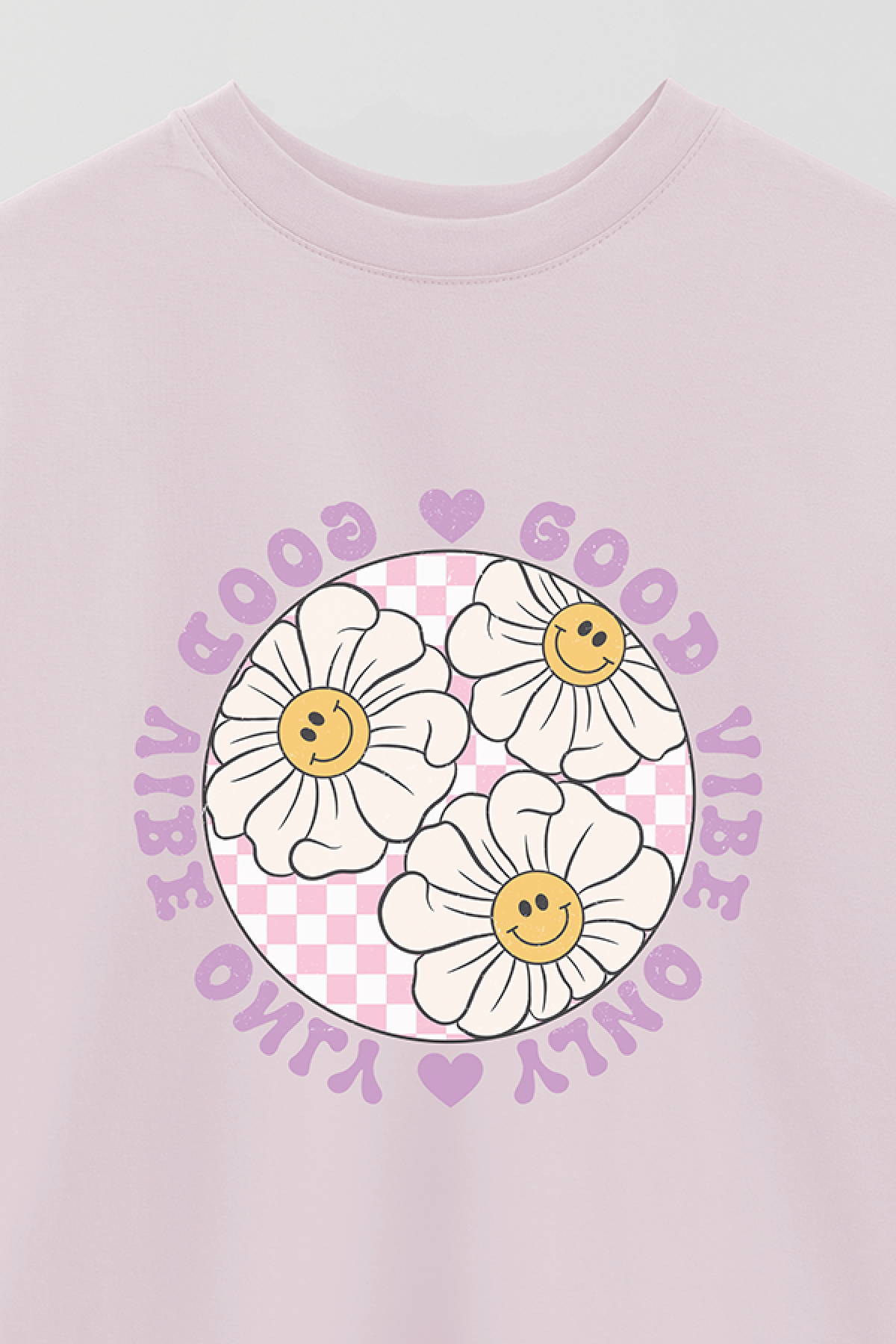 REMERA OVER ESTAMPADA RT GOOD VIBE ONLY