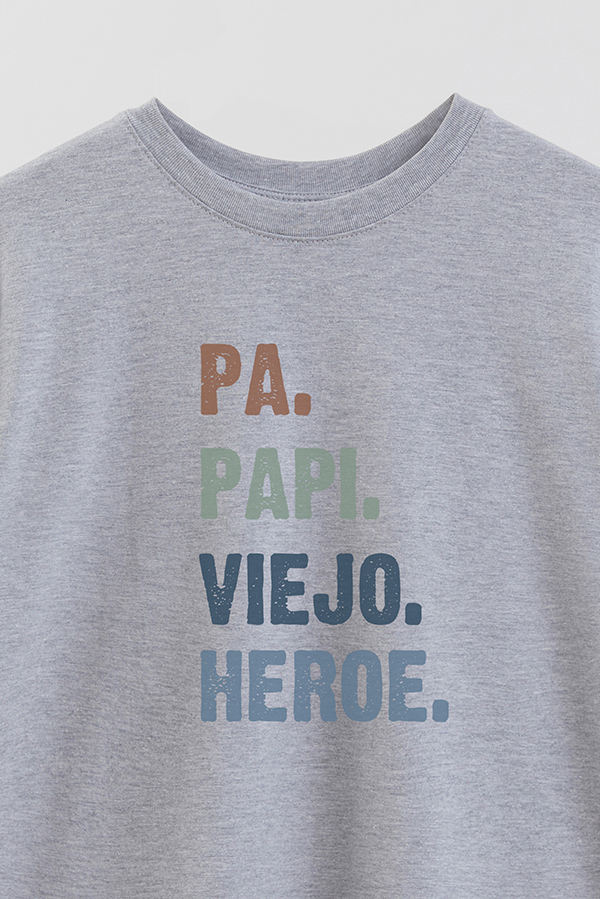 REMERA OVER ESTAMPADA DDP PAPI