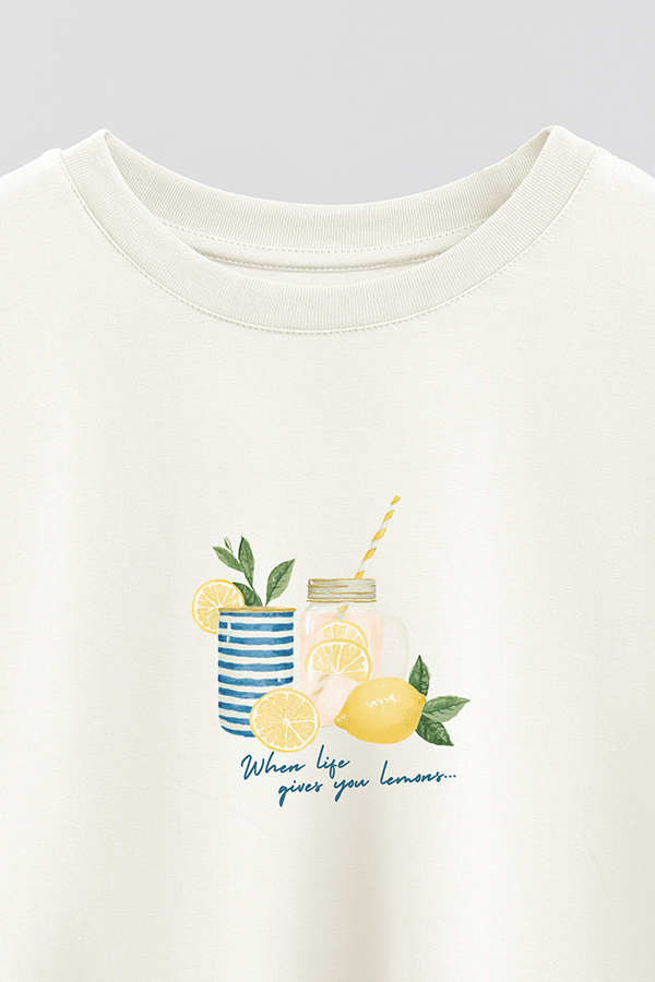 REMERA CROP ESTAMPADA COASTAL WHEN LIFE GIVES