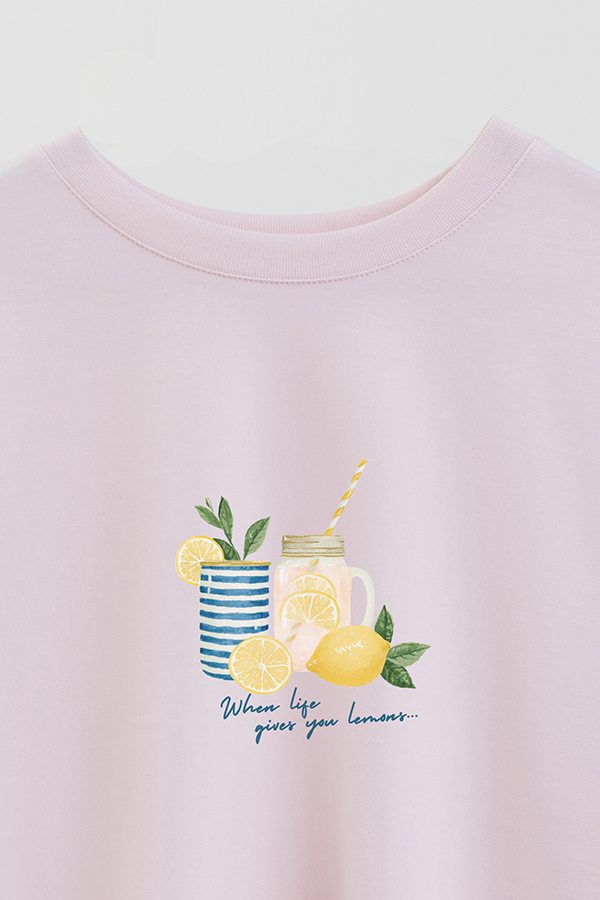 REMERA CROP ESTAMPADA COASTAL WHEN LIFE GIVES