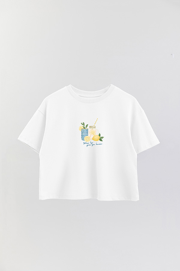 REMERA CROP ESTAMPADA COASTAL WHEN LIFE GIVES