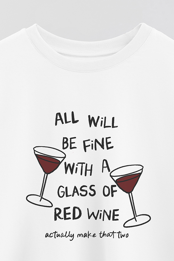 REMERA CROP ESTAMPADA ITALY ALL WILL BE FINE