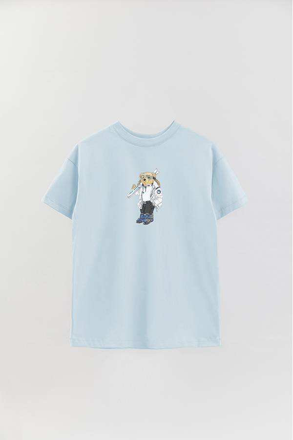REMERA OVER ESTAMPADA UNISEX BEAR SKI BEAR