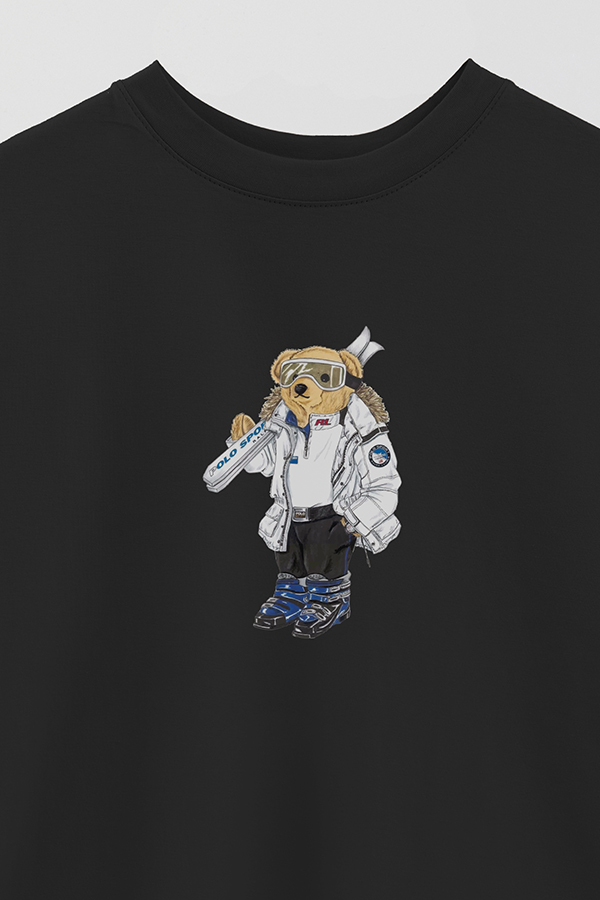 REMERA OVER ESTAMPADA UNISEX BEAR SKI BEAR