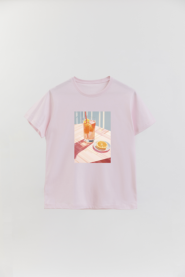 REMERA BASICA ESTAMPADA CITRUS ORANGE 1