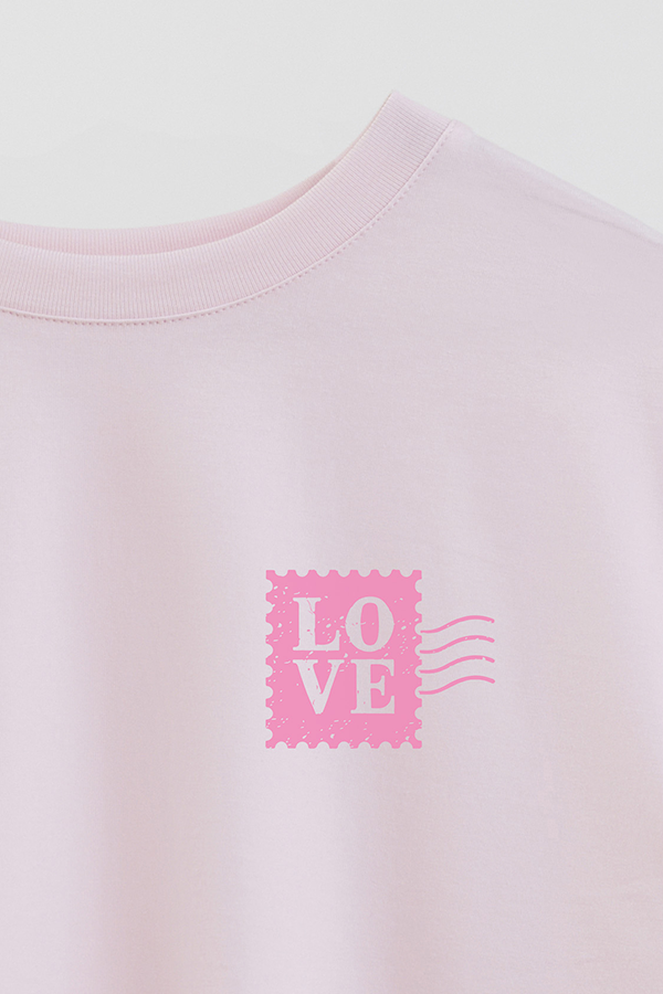REMERA CROP ESTAMPADA VALENTINE STAMP 1