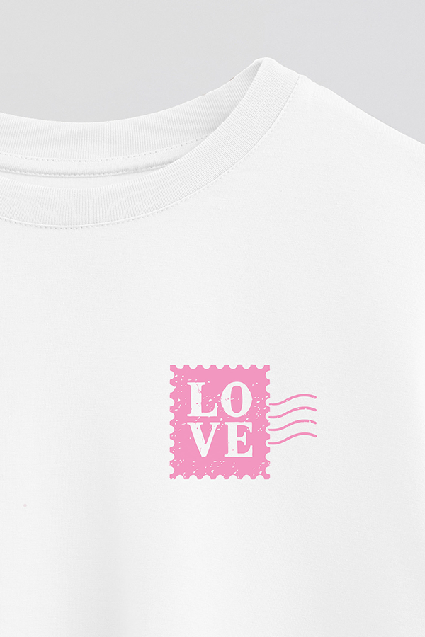 REMERA CROP ESTAMPADA VALENTINE STAMP 1