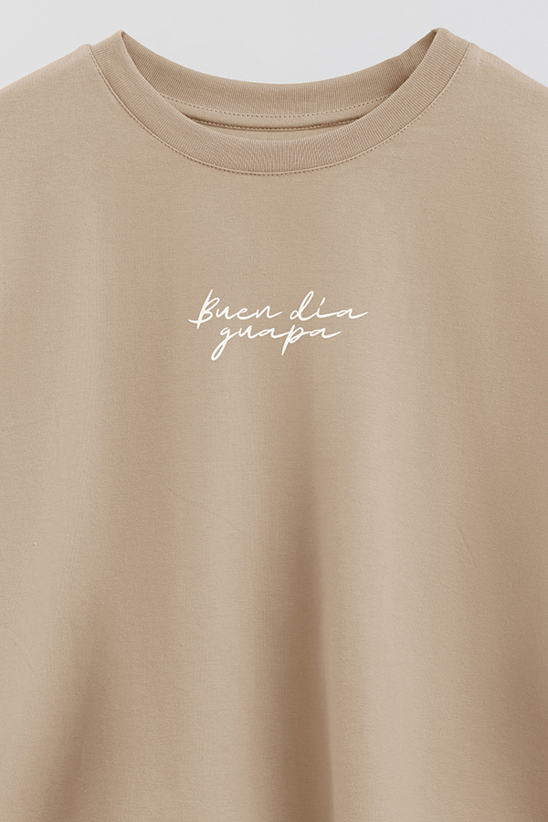 REMERA CROP ESTAMPADA VALENTINE GUAPA 2