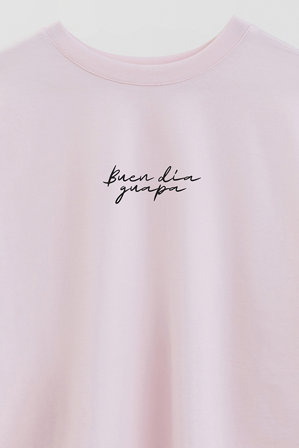 REMERA CROP ESTAMPADA VALENTINE GUAPA 2